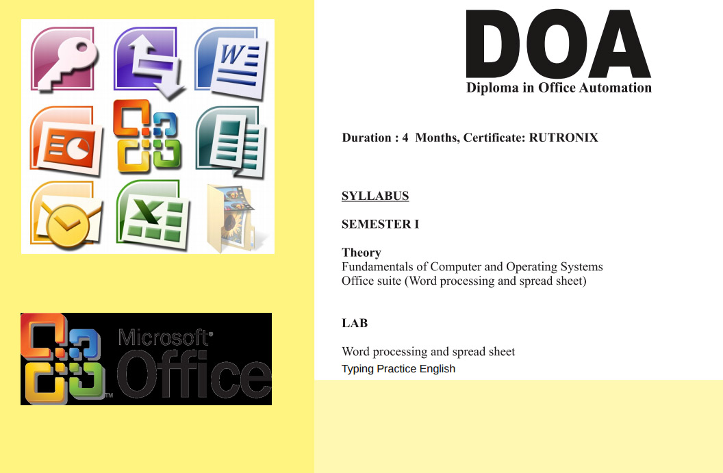 Diploma in Office Application 1Year 